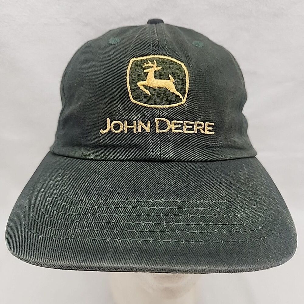 Cap John Deere StrapBack K-Products Trucker Hat Green USA Embroidered Logo 45724
